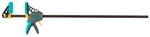 WOLFCRAFT Einhandzwinge, 100/915mm, grau, schwarz, t&uuml;rkis