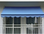 ANGERER FREIZEITM&Ouml;BEL Klemmmarkise, BxT: 250x150 cm, blau gestreift
