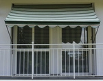 ANGERER FREIZEITM&Ouml;BEL Klemmmarkise, BxT: 250x150 cm, gr&uuml;n gestreift - gruen