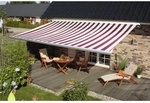 SPETTMANN Markise, BxT: 400x300 cm, weiss/rot gestreift