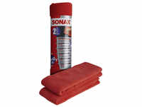 SONAX Pflegetuch, für Entfernen von Polierrückständen, rot