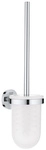 GROHE WC-B&uuml;rsten & WC-Garnituren &raquo;Essentials&laquo;, Metall/Glas, gl&auml;nzend, chromfarben