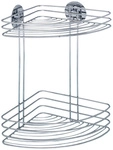 WENKO Eckablage &raquo;Turbo-Loc&reg;&laquo;, Stahl, chromfarben - silberfarben