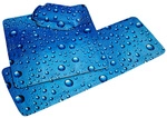 KLEINE WOLKE Duscheinlage &raquo;Bubble&laquo;, BxL: 55 x 55 cm, quadratisch - blau
