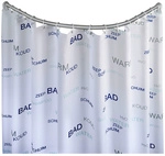 WENKO Rundduschstange &raquo;80 x 80 / 90 x 90 cm&laquo;, Alu/Kunststoff, chromfarben/wei&szlig; -
