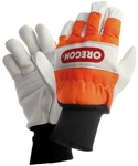 OREGON&reg; Schnittschutzhandschuhe, wei&szlig;/orange, Leder