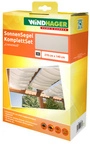 WINDHAGER Sonnenschutz, Set, 270 x 140 cm, cremewei&szlig; - weiss
