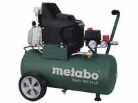 METABO Kompressor »Basic 250-24 W«, 8 bar, Max. Füllleistung: 110 l/min - gruen