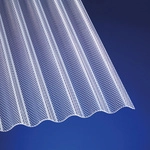 GUTTA Wellplatte, Wabenstruktur, LxB: 200x104,5 cm, klar - transparent