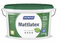 RENOVO Wand- und Deckenfarbe »Mattlatex«, weiss, 5 l