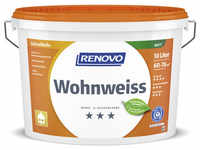 RENOVO Wand- und Deckenfarbe »Wohnweiss«, stumpfmatt, 10 l