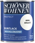 SCH&Ouml;NER WOHNEN FARBE Buntlack, altwei&szlig; , hochgl&auml;nzend - weiss