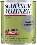 SCH&Ouml;NER WOHNEN FARBE Buntlack, silbergrau , seidenmatt