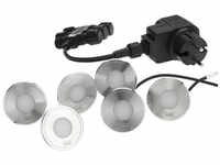 OASE LED-Scheinwerfer »LunAqua Terra LED Set 6«, 4 W, Edelstahl, schwarz