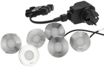 OASE LED-Scheinwerfer &raquo;LunAqua Terra LED Set 6&laquo;, 4 W, Edelstahl, schwarz
