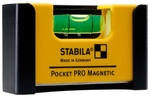 STABILA Wasserwaage &raquo;Pocket PRO Magnetic&laquo;, 7 cm, mit G&uuml;rtel-Clip - gelb
