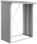 BIOHORT Kaminholzlager &raquo;WoodStock 150&laquo;, BxHxL: 157 x 199 x 102 cm, silber-metallic