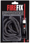 FIREFIX&reg; Keramikkordel, &Oslash; 0,8 cm, Glasstrickschn&uuml;re - grau