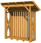 SKANHOLZ Kaminholzunterstand &raquo;Lars 1&laquo;, BxHxL: 240 x 234 x 102 cm, natur - beige