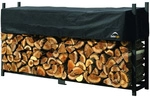 SHELTERLOGIC Kaminholzregal, BxHxL: 239 x 119 x 37 cm, schwarz