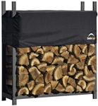 SHELTERLOGIC Kaminholzregal, BxHxL: 120 x 119 x 37 cm, schwarz