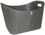 ADURO Holzkorb &raquo;Baseline&laquo;, BxH: 41 x 33cm, grau, Filz