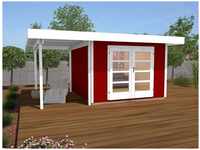 WEKA Gartenhaus »126 A Gr.2«, Holz, BxHxT: 442 x 226 x 301 cm (Außenmaße) - rot