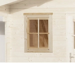 WEKA Fenster f&uuml;r Gartenh&auml;user, Holz/Glas - beige