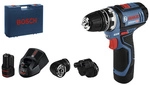 BOSCH PROFESSIONAL Akku-Bohrschrauber &raquo;GSR 12V-15 FC&laquo;, 12 V, inkl. 2 Akkus - blau