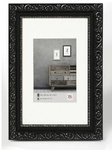 Walther Design Bilderrahmen &raquo;BAROCK&laquo;, BxL: 46,8 x 56,7 cm, Schwarz, Holz
