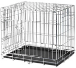TRIXIE Transportk&auml;fig, LxBxH: 64 x 54 x 48 cm - silberfarben