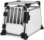 TRIXIE Transportbox, M, 53x61x74 cm, hellgrau/silber - silberfarben