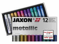 Jaxon Ölpastellfarben, 12er Set, Metallicfarben - bunt