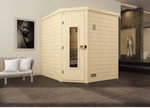 WEKA Ecksauna &raquo;Turku 2&laquo;, BxHxT: 195 x 205 x 195 cm - beige