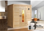 WEKA Massivholzsauna &raquo;BERGEN 2&laquo;, BxHxT: 195,5 cm x 205 cm x 178 cm - braun