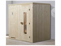 WEKA Sauna »Halmstad 1«, ohne Ofen, BxHxT: 194 x 199 x 144 cm - beige