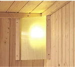 KARIBU Saunaleuchte, natur, geeignet f&uuml;r: Karibu Saunen, natur - beige