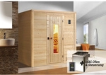 WEKA Massivholzsauna &raquo;BERGEN 2&laquo;, BxHxT: 195,5 cm x 205 cm x 178 cm - braun