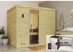 WEKA Massivholzsauna &raquo;BERGEN 4&laquo;, BxHxT: 245,5 cm x 205 cm x 195 cm - braun