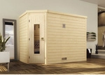 WEKA Sauna &raquo;Turku 3&laquo;, ohne Ofen, BxHxT: 248 x 205 x 195 cm - beige