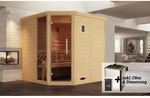 WEKA Massivholzsauna &raquo;KEMI&laquo;, BxHxT: 195 cm x 200 cm x 195 cm - braun