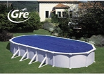 GRE Abdeckplane, Breite: 460 cm, Polyethylen (PE) - blau