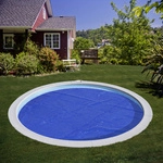 GRE Abdeckplane, Breite: 370 cm, Polyethylen (PE) - blau