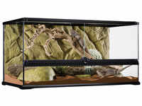 EXO TERRA Glasterrarium, 90 x 45 x 45 cm, inklusive Rückwand - schwarz
