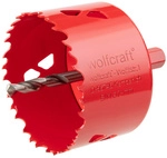 WOLFCRAFT Lochs&auml;ge, &Oslash;: 74 mm, Bimetall - rot