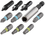 WOLFCRAFT Bit-Set &raquo;2542000&laquo;, Sechskant - silberfarben