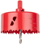 WOLFCRAFT Lochs&auml;ge, &Oslash;: 100 mm, Bimetall - rot