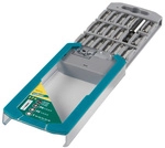 WOLFCRAFT Bitsatz &raquo;8633000&laquo;, 1/4"-Sechskant - silberfarben