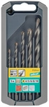 WOLFCRAFT Set: Steinbohrer, 1/4"-Sechskant, &Oslash; 4/5/6/8/10 mm, 5-teilig - silberfarben
