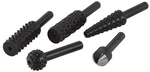 WOLFCRAFT Raspel-Senker-Satz, Rundschaft, 5 - schwarz